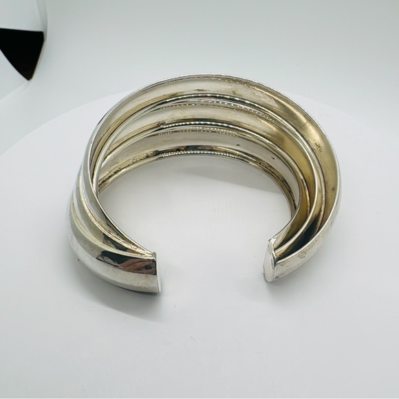 Vintage Sterling silver 925 cuff bracelet signed.​​ - Picture 6 of 9
